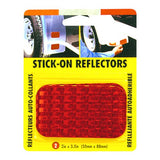 Stick-On Reflector-Red 2/