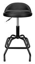 Stool Performance Tool W85011 14" Diameter Synthetic Leather Foam Padded Seat, 360 Degree Swivel, 4 Steel Legs, With 4" Height Back Rest, 330 Pound Capacity, Pneumatic Adjustable From 26" To 32" Seat Height - Young Farts RV Parts