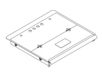 Stove Top Cover Suburban Mfg 3088A Fits Suburban SR/ SC Models; Flush Mount - Young Farts RV Parts