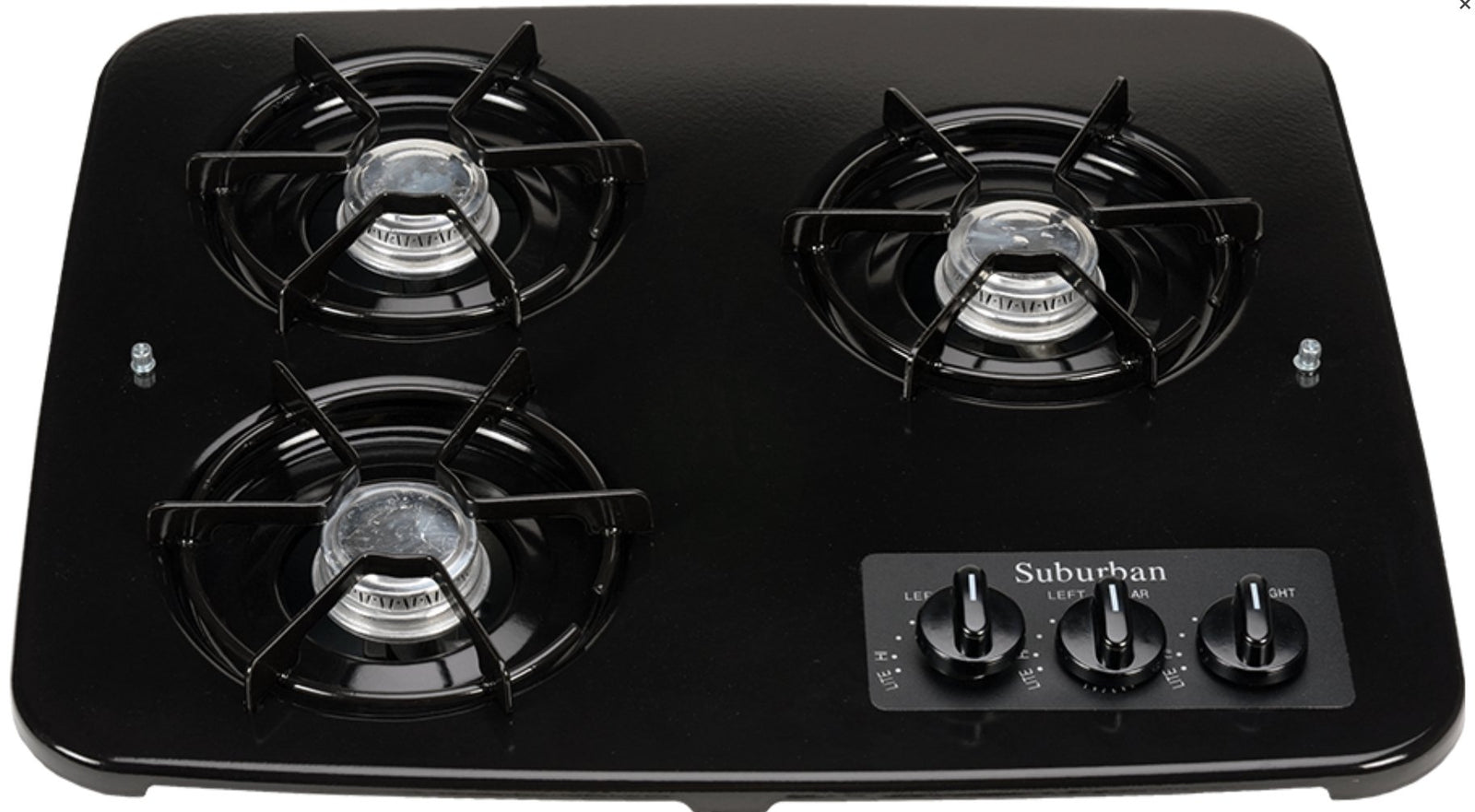 Stove Top Suburban Mfg 2940ABK For Suburban Drop-In Cooktop SDN3; 18-15/16