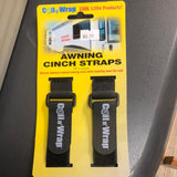 Strap awning arm hold straps