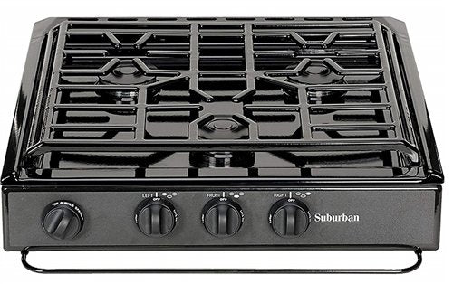 Suburban 3600A - 3 Burner Slide-In RV Cooktop Stove - Young Farts RV Parts
