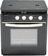 Suburban Mfg Stove Elite 21" - Black Porcelain Top With Glass Door - 3628A - Young Farts RV Parts