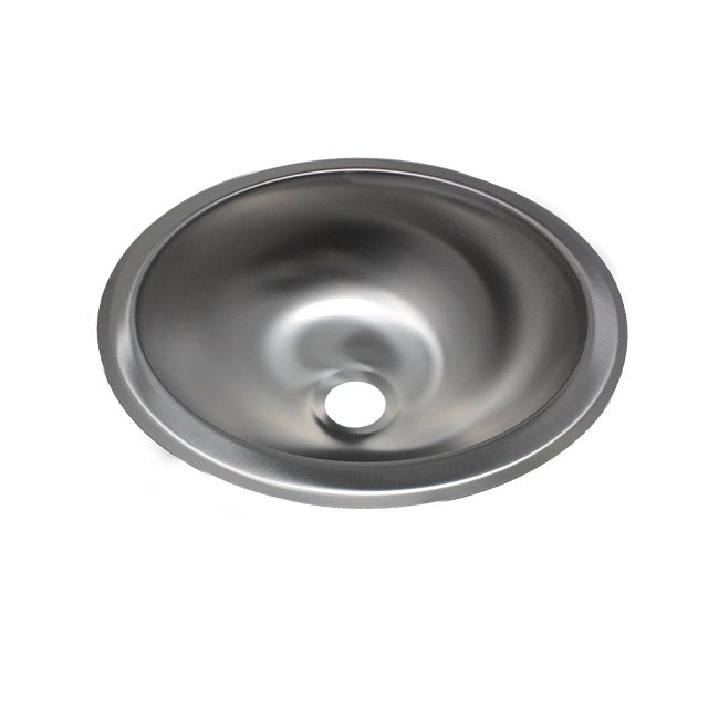 Sunrise Pipe 13TF0105 - 10" Round Stainless Steel Sink - Young Farts RV Parts