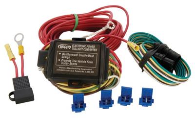 Tail Light Converter Hopkins MFG 46255 Direct Battery Powered, Adapts Vehicles With Separate Turn and Stop Lights To Standard Trailer Tail Light Wiring, With Circuit Protection, 5 Amp, Without Circuit Probe, 108