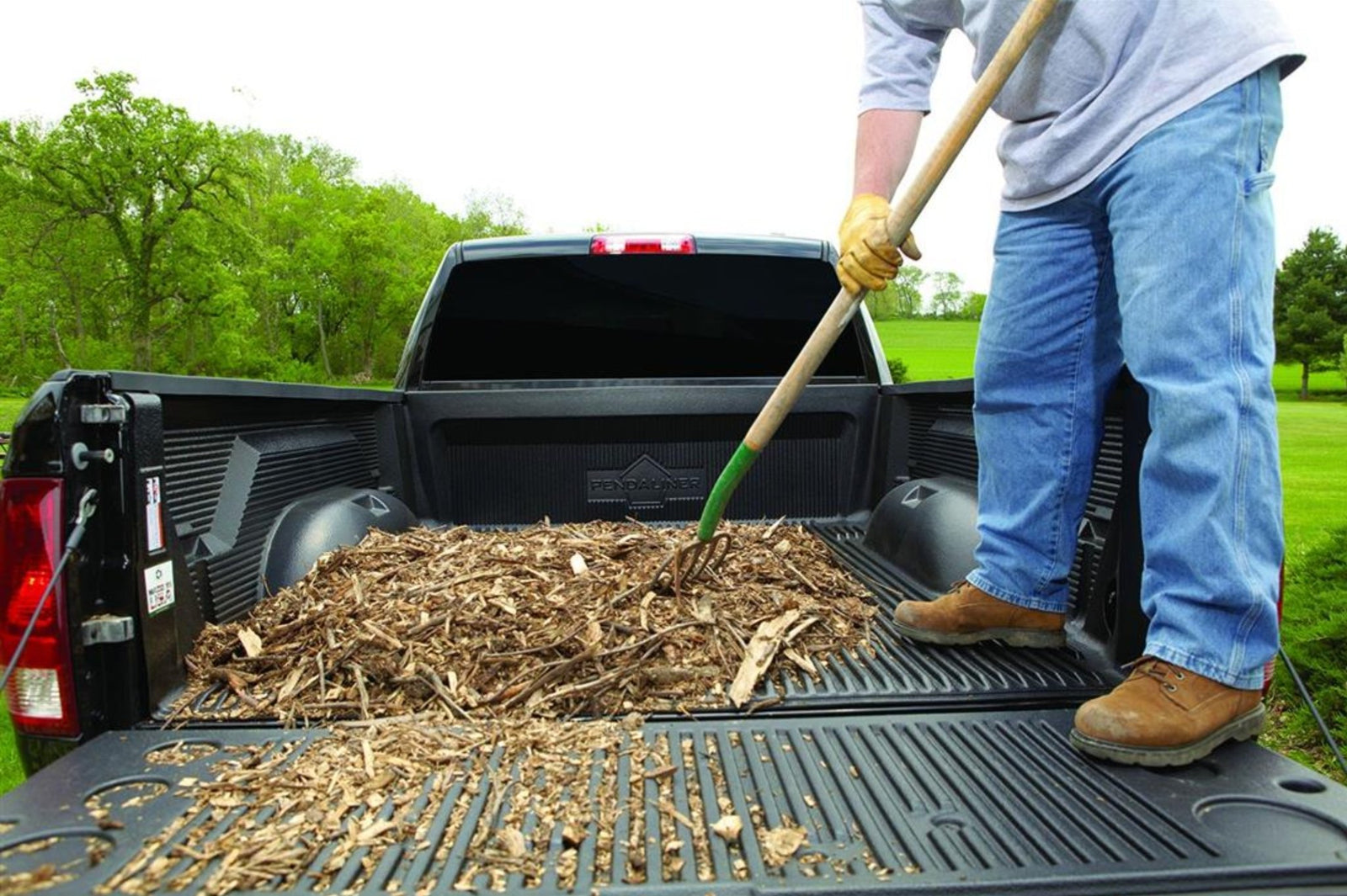 Tailgate Liner Penda D62-BT Liner Only/ Requires Hardware, Direct-Fit, Covers Tailgate Lip, Black - Young Farts RV Parts