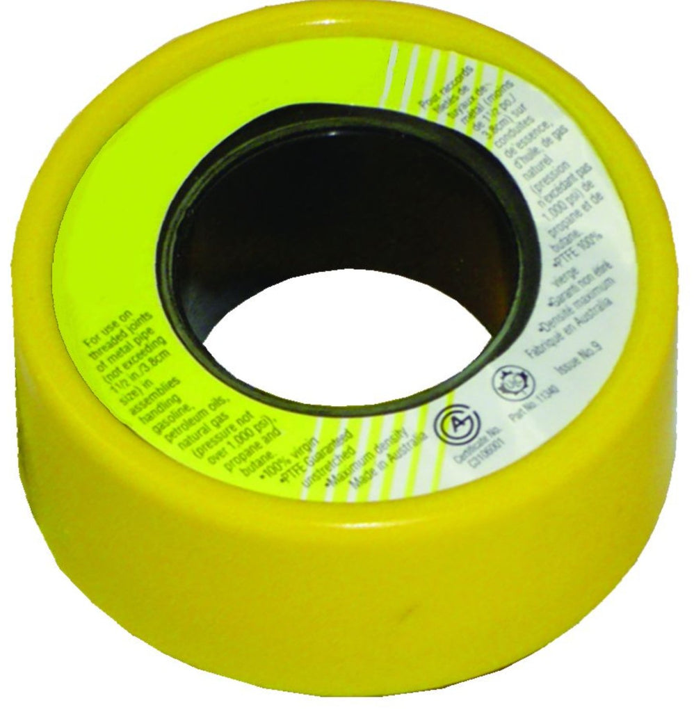Teflon Tape JR Products 07-30025 1/2" Width x 236" Length, Gas Sealant Tape - Young Farts RV Parts