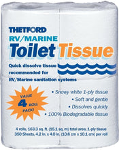 Load image into Gallery viewer, Thetford 20804 - RV/Marine Toilet Tissue, Single Ply (box of 24) - Young Farts RV Parts