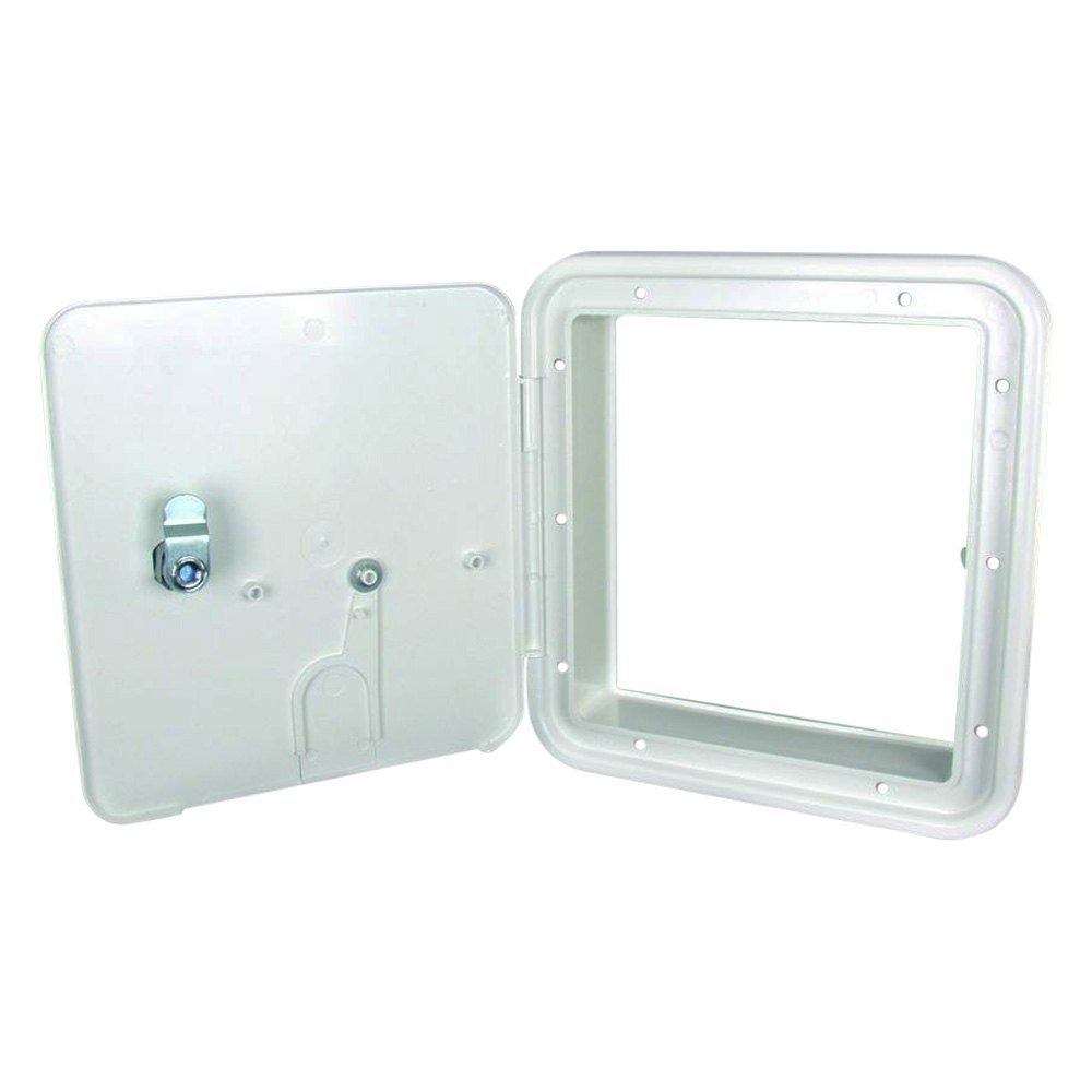 Thetford 22132-A - Large Polar White Square Electric Cable Hatch - Young Farts RV Parts