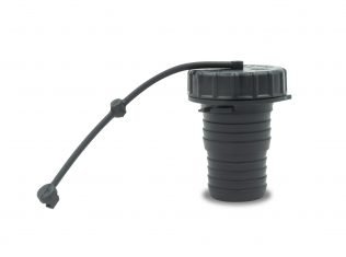Thetford 94246 - Black Gravity Water Fill Cap/Strap/Spout - Young Farts RV Parts