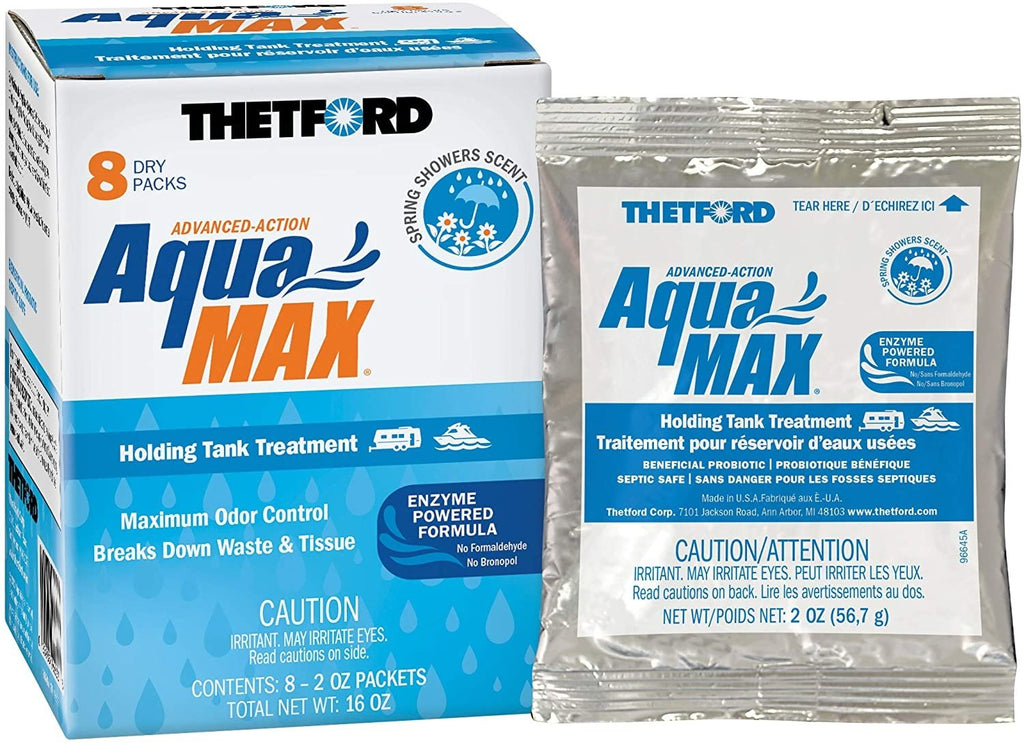 Thetford 96633 - Aquamax Spring Showers Dri 8 Pack 2 Oz Packets - Young Farts RV Parts