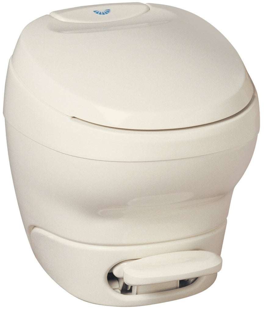 Thetford Aqua-Magic Bravura Toilet Low Profile Parchment Plastic with Pulsating Flush 31119 - Young Farts RV Parts