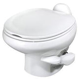 Thetford Aqua Magic Style II Toilet Low Profile White Polymer with Water-Saving Hand Sprayer 42061