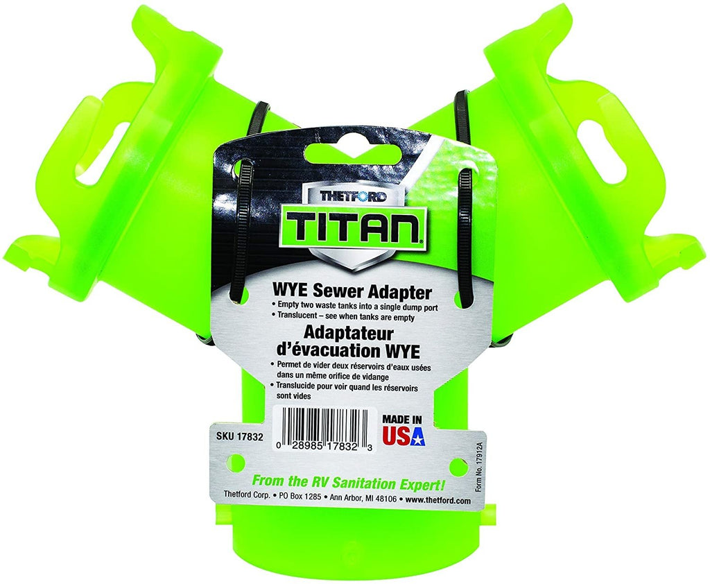 TITAN WYE SEWER ADAPTER - Young Farts RV Parts
