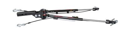 Tow Bar Demco RV 9511012 Commander 2, Class III, 6000 Pound Towing Capacity, 2" Receiver Mount, With 1-1/2" Drop and Rise, Independent Vertical Bolt Design, Mount To Baseplate, Black, Stainless Steel - Young Farts RV Parts