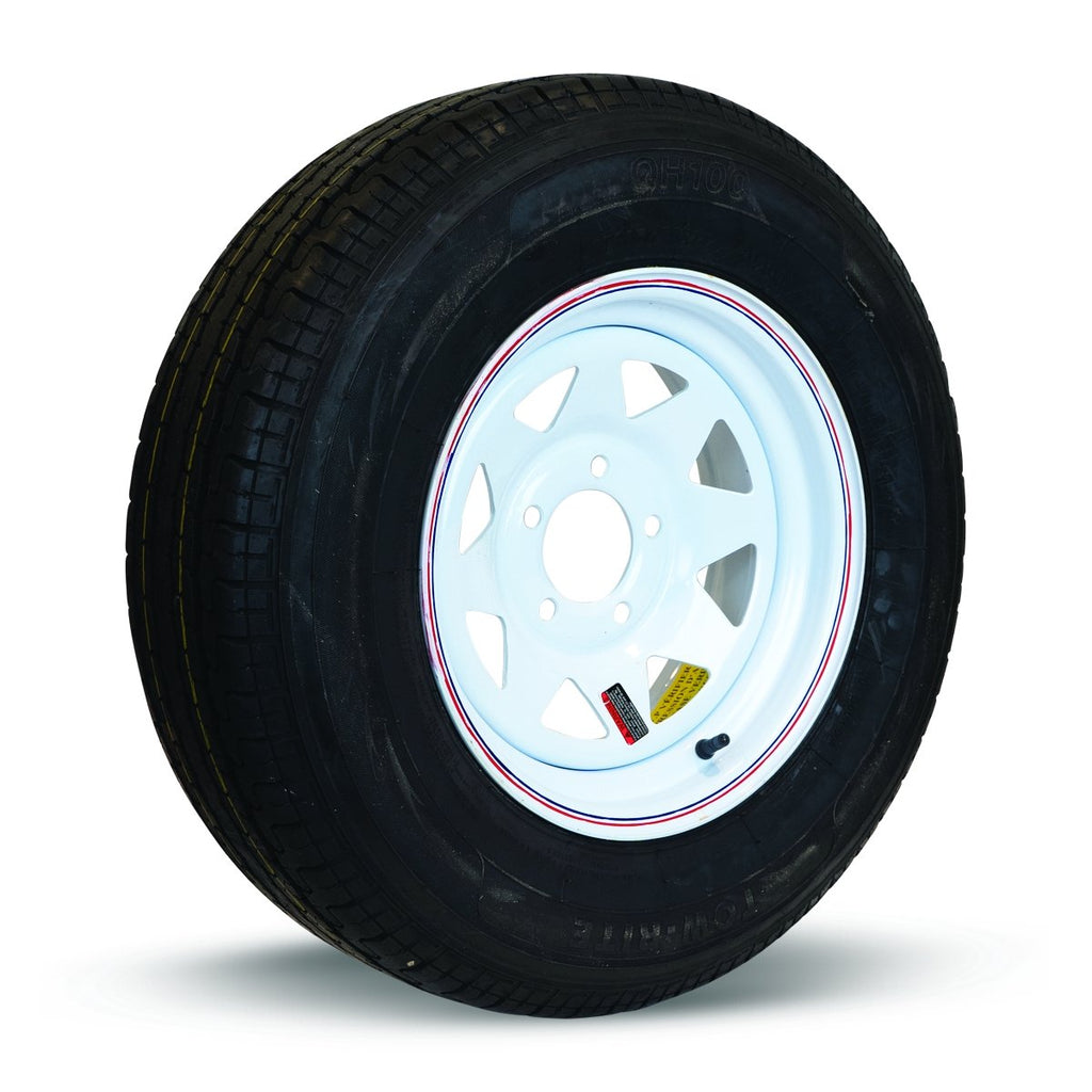 Tow-Rite RDG25-700-WS4 - Tire & Rim ST175/80R13 LRC White Spoke 3.19 - Young Farts RV Parts
