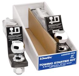 Trailer Hitch Ball Mount Draw-Tite 40238-002 Towing Starter Kit, Class III/ IV, Fits 2