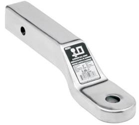 Trailer Hitch Ball Mount Draw-Tite 40381 Forged, Class III/ IV, Fits 2" Receiver, 8000 Pound Gross Trailer Weight/ 800 Pound Tongue Weight, 2" Drop/ 1" Rise, Non-Swivel, Non-Extendable, 9-7/8" Solid Shank, 1" Ball Hole, Without Ball - Young Farts RV Parts