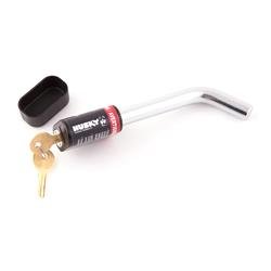 Trailer Hitch Pin Husky Towing 33159 Bent Pin, 5/8" Diameter, 3-1/4" Usable Pin Length, Use With 2" and 2-1/2" Receiver, Rated To 26000 Pound Maximum Load, Locking, With Dust Cap, Single - Young Farts RV Parts