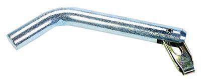 Trailer Hitch Pin JR Products 01034 Bent Pin, 5/8" Diameter, 2-5/8" Usable Length, For Use With Class I/ II/ III Style Hitches, Chrome Plated, Steel - Young Farts RV Parts