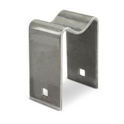 Trailer Landing Gear Mounting Bracket Lippert Components 113511 Weld On Landing Gear Leg Bracket, Steel - Young Farts RV Parts