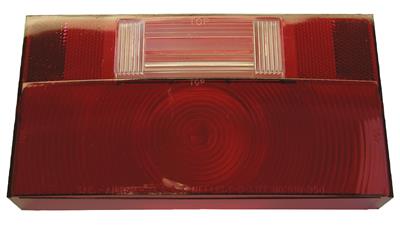 Trailer Light Lens Peterson Mfg. V25912-25 Replacement Lens For Peterson Trailer Light Part Number 25912, Red, Single - Young Farts RV Parts
