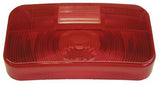 Trailer Light Lens Peterson Mfg. V25922-25 Replacement Lens For Peterson Trailer Light Part Number 25922, Rectangular, Red, Snap-On