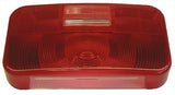 Trailer Light Lens Peterson Mfg. V25924-25 Replacement Lens For Peterson Trailer Light Part Number 25924, Rectangular, Red, Snap-On