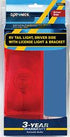Trailer Light Optronics RVST61S Stop/ Turn/ Tail Light, Rectangular, 8.625" Length x 5" Width x 2-1/4" Depth, With License Plate Illuminator And Mounting Bracket, 12.8 Volt DC, Driver Side, White Base, Acrylic Lens And Plastic Housing - Young Farts RV Parts