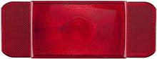 Load image into Gallery viewer, Trailer Light Optronics RVSTB60P RVST60 SERIES, Stop/Turn/Tail Light, Incandescent Bulb, Rectangular, Red, 8.6&quot; Length x 4.6&quot; Width x 2.06&quot; Depth, With Black Base, Poly Pack - Young Farts RV Parts