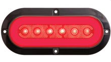 Load image into Gallery viewer, Trailer Light Optronics STL111RFB GloLight „¢, Stop/ Turn/ Tail Light, LED, Oval, Clear, 7-1/2&quot; Length x 3.3&quot; Width, 12.8 Volt DC, Polycarbonate Lens And Housing, Submersible, Flange Mount - Young Farts RV Parts