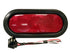 Trailer Light Peterson Mfg. 421KR Stop/ Turn/ Tail Light, Incandescent, Oval Shape, Red, 6-1/2" Length x 2-1/4" Height, With Grommet/ Right-Angle Plug - Young Farts RV Parts