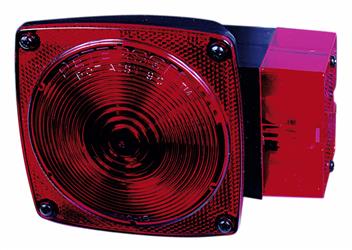 Trailer Light Peterson Mfg. V452L Stop/ Turn/ Tail Light, Incandescent Bulb, Red Lens, 5.94