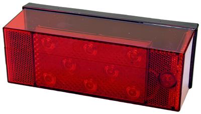 Trailer Light Peterson Mfg. V856L Stop/ Turn/ Tail Light, LED, Rectangular, Red Lens, 7.94