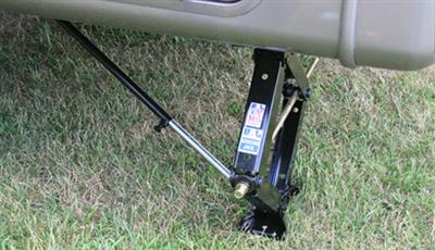 Trailer Stabilizer Jack Stand Lock Arm BAL RV 23216 Sta-BAL-izing Bar, Use For Additional Support Of Frame Mounted Jack Leg Creating A More Stable Foundation, Swivel Mount, Bolt-On Installation, Set Of 2 - Young Farts RV Parts