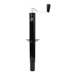 Trailer Tongue Jack Husky Towing 30780 Manual Top Wind, Round A Frame Jack, 5000 Tongue Weight Capacity, 14-13/16