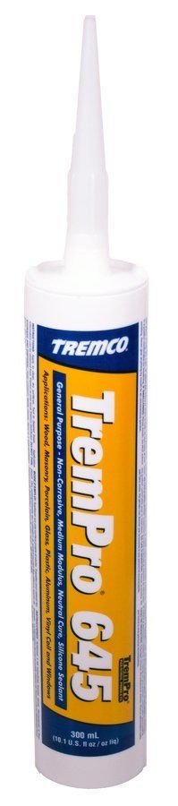 Tremco 645800 323 - Trempro 645 Silicone Sealant Clear (sold as a Case of 30) - Young Farts RV Parts