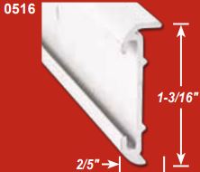 Trim Molding AP Products 021-51603-8 Short Lip Insert Type, 1-3/16" Height x 2/5" Width x 8 Foot Length, Mill, Aluminum - Young Farts RV Parts