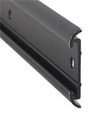 Trim Molding AP Products 021 - 54602 - 8 Flat Trim Type, With Insert Section (Trim/ Screw Cover Is Separate), 1 - 1/4" Height x 1/5" Width x 8 Foot Length, Black, Aluminum - Young Farts RV Parts