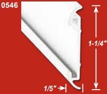 Trim Molding AP Products 021-54603-8 Flat Trim Insert Type, With Insert Slot, 1-1/4