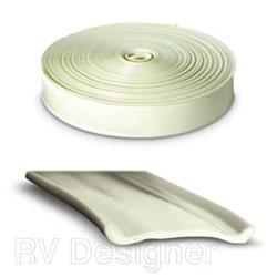 Trim Molding Insert RV Designer E323 Used For Trim Molding, Standard, 1" Width x 25 Feet Length, Colonial White - Young Farts RV Parts