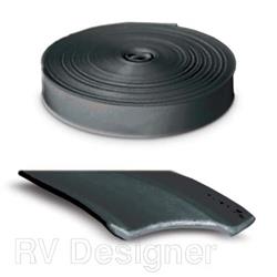 Trim Molding Insert RV Designer E469 Used For Trim Molding, Heavy Duty, 1" Width x 100 Feet Length, Black - Young Farts RV Parts