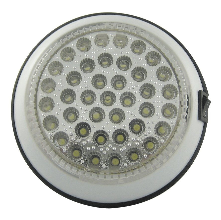 Uni-Bond LDL6000C - Round Utility/Dome Lamp with On-Off Switch - 6" - Young Farts RV Parts