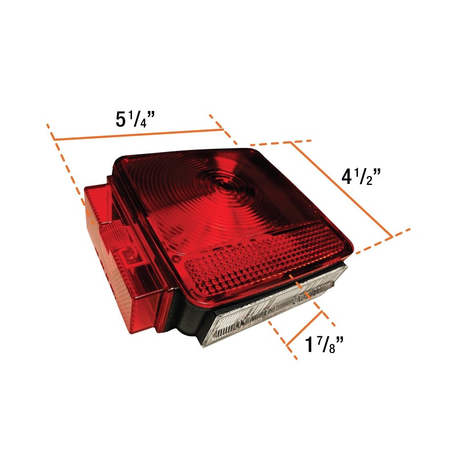 Uni-Bond LTL4142L - LED Submersible S/T/T/L Lamp Red For Over 80" Vehicule - Young Farts RV Parts
