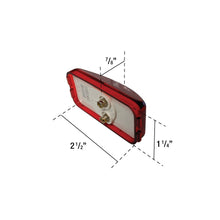 Load image into Gallery viewer, Uni-Bond SE1225R - 1&quot; x 2&quot; Rectangle Side Marker Light Red - Young Farts RV Parts