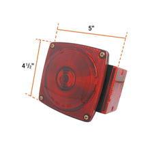 Load image into Gallery viewer, Uni-Bond TL5441 - 5&quot; x 4.5&quot; Rectangle Rear Submersible Trailer Light Red - Young Farts RV Parts