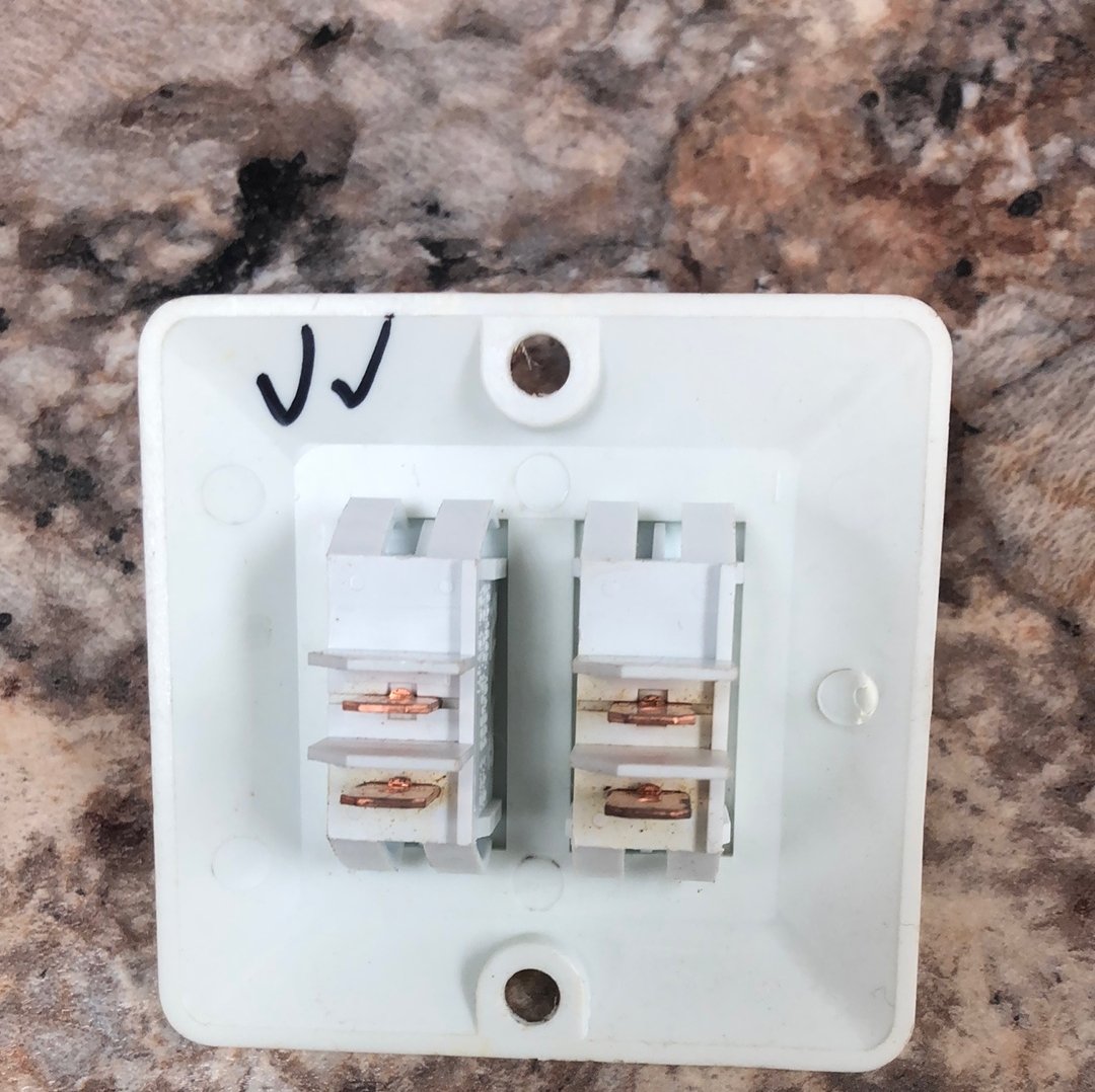 Used 12v RV Double Light Switch - Young Farts RV Parts