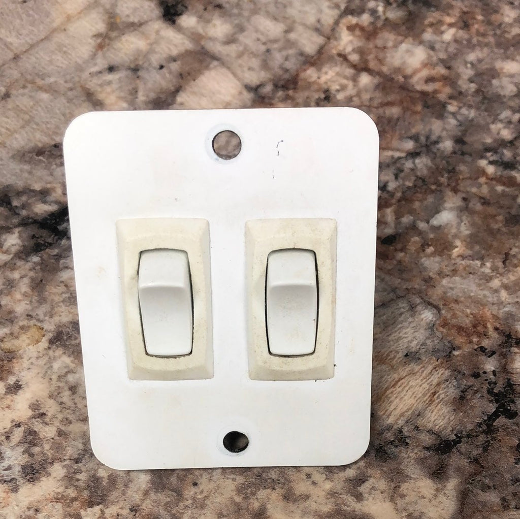 Buy Used 12v RV Double Light Switch Online - Young Farts RV Parts