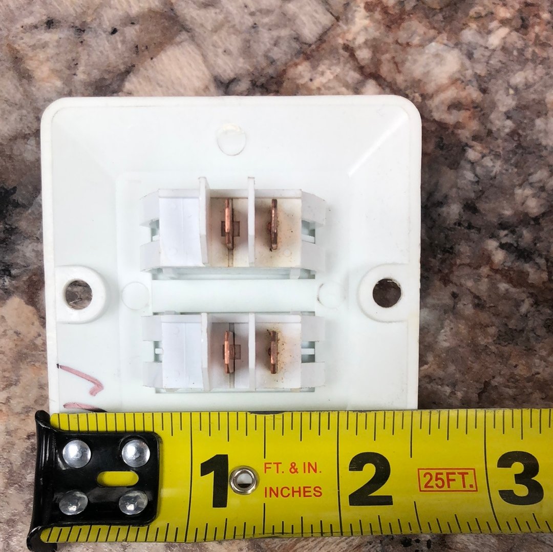 Used 12v RV Double Light Switch - Young Farts RV Parts