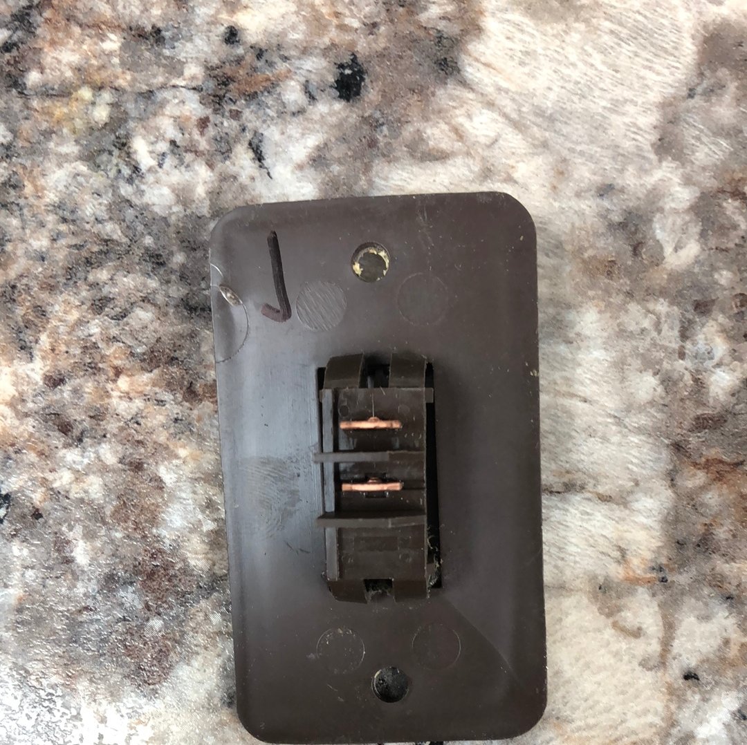 Used 12v RV Single Light Switch - Young Farts RV Parts